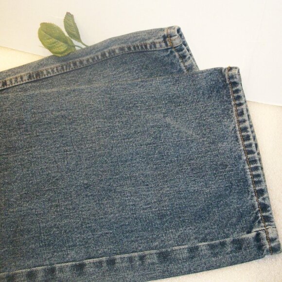 EDDIE BAUER Relaxed Fit Jeans 36x34 100% Cotton Blue Denim 34" Inseam - Picture 9 of 9